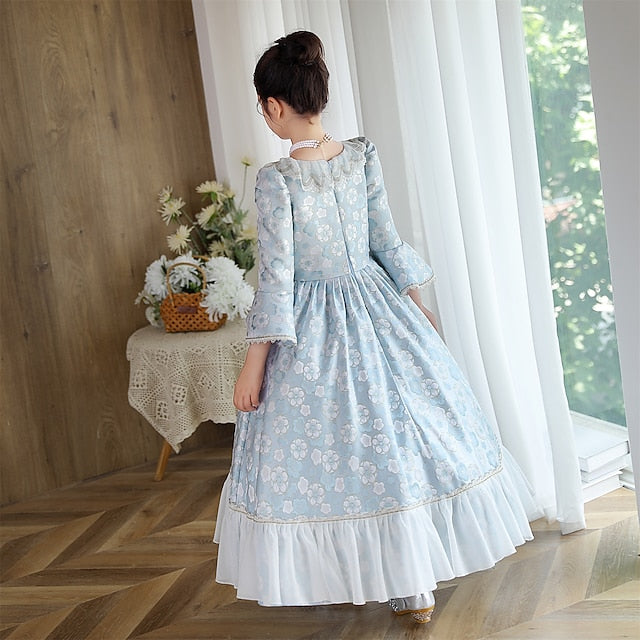 Masquerade Vintage Rococo Inspired Flower Dress Gothic Girl