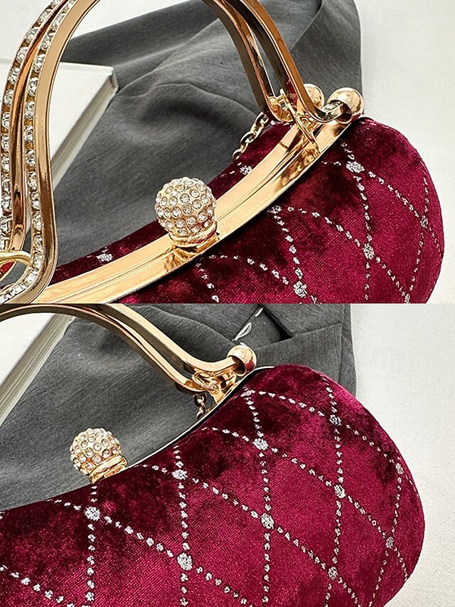 Quilted Evening Accents - with Purse Velvet Diamond Women's