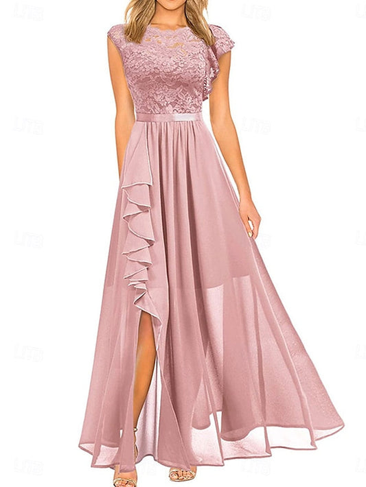 Elegant Mother Guest the Jewel Wedding Bride Dress Casual of