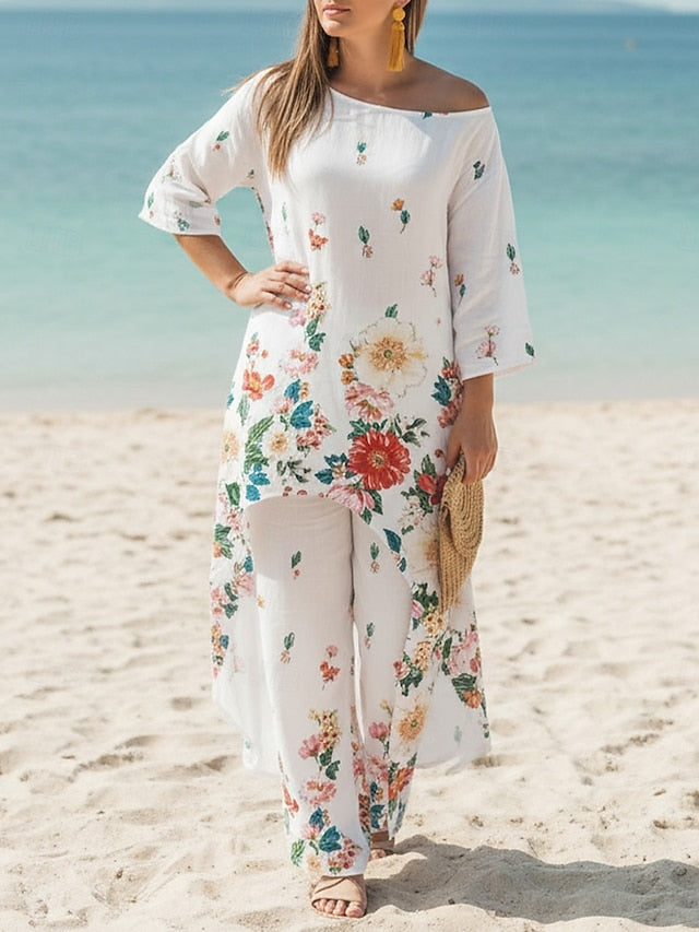 Women's Two Piece Sets Pants Sets Bolero Top Long Sleeve