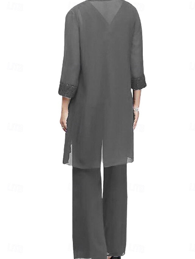 Dress Bride Crew Elegant Mother Piece 3 the Neck of Vintage