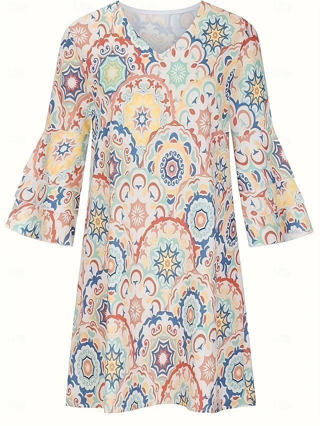 Women's Mini Dress Casual Dress Floral Dress Boho Dress