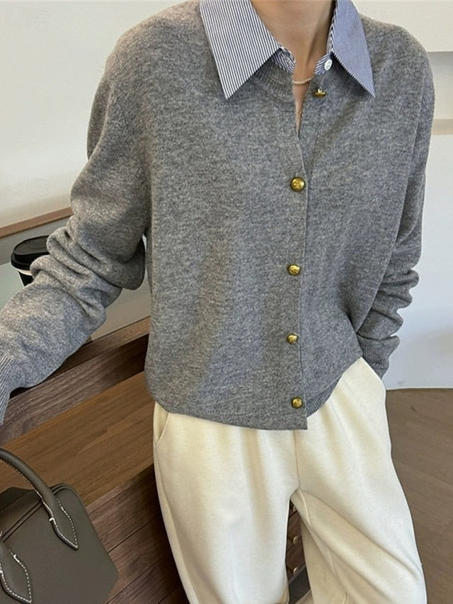 Women's Sweater Cardigan Fashion Streetwear Daily Solid