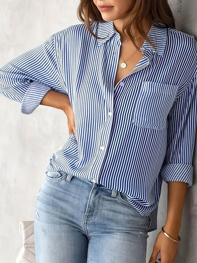Women's Shirt Button Down Shirt Casual Shirt Blouse Buttons