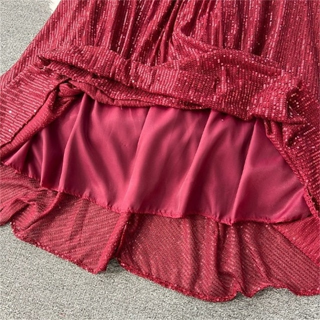 Women's Midi Dress Sequin Dress Elegant Fashion Modern