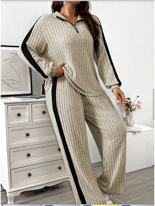 Women's Pants Sets Bolero Top Long Sleeve Shirt Collar