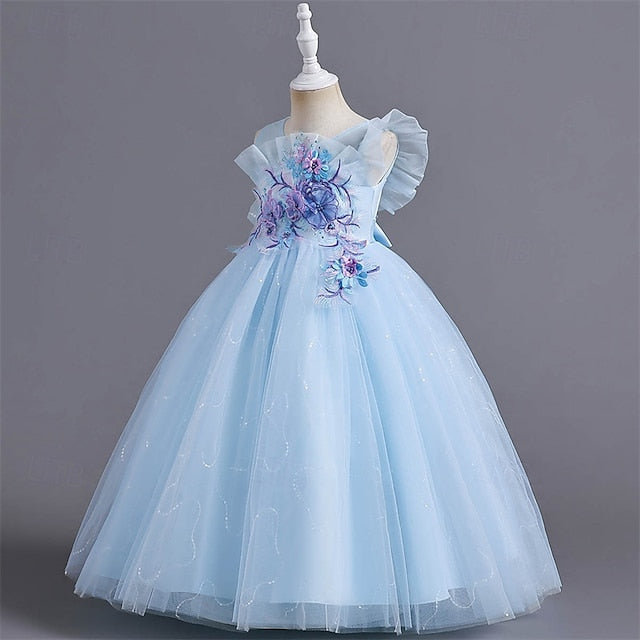 Kid's Flower Girls' Dress Princess Girl