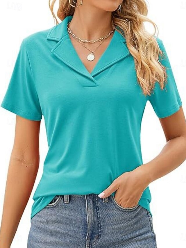 Women's Shirt Blouse Patchwork Plain Active Vintage Short