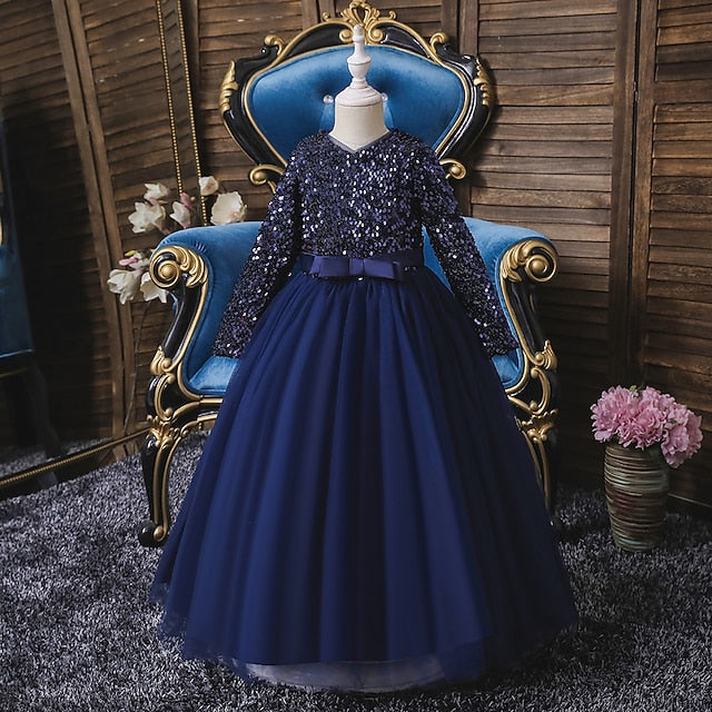 Party Flower Performance Dress Girl Girls'