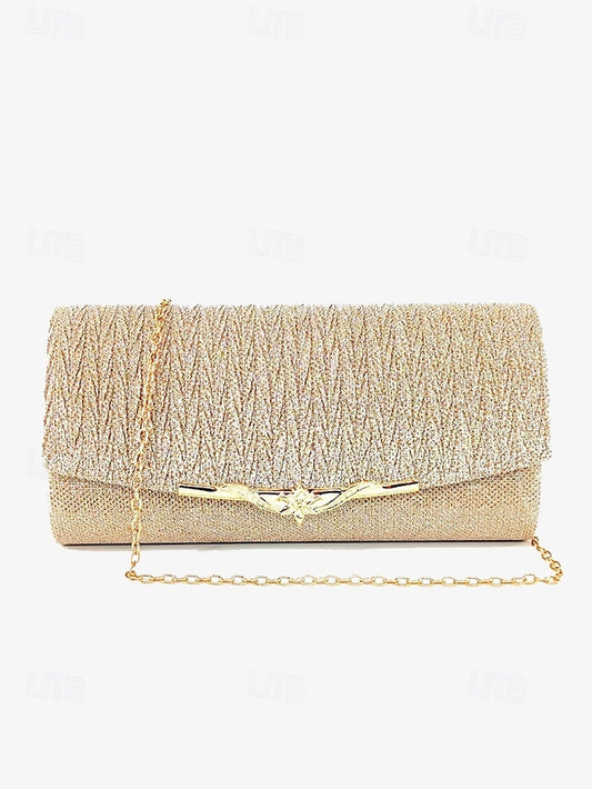 - Party Glitter Elegant Evening Gold Women's Clutch Handbag