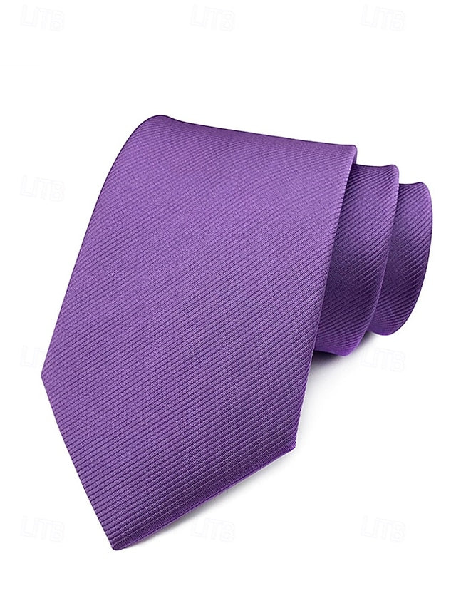 Men's striped tie satin