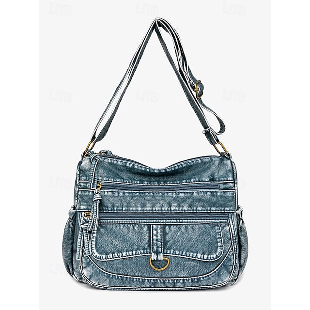 Crossbody Women's Vintage Faux Leather with Brown Bag