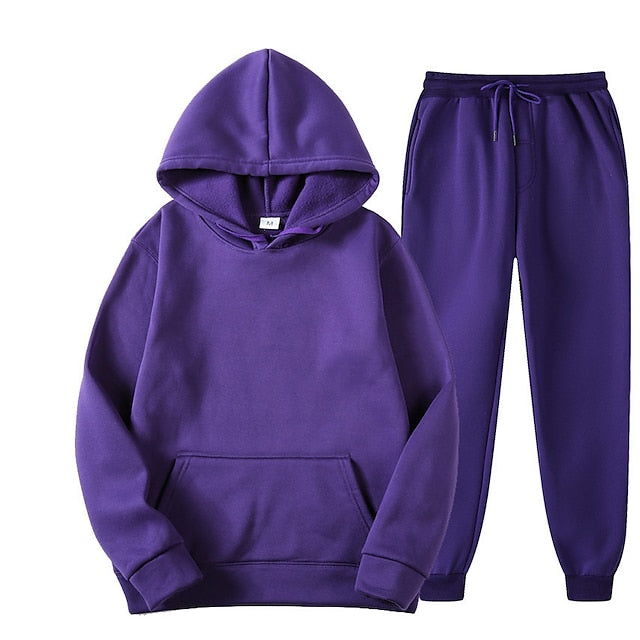 Women's Hoodie Tracksuit Pants Sets Sweatpants Joggers Long