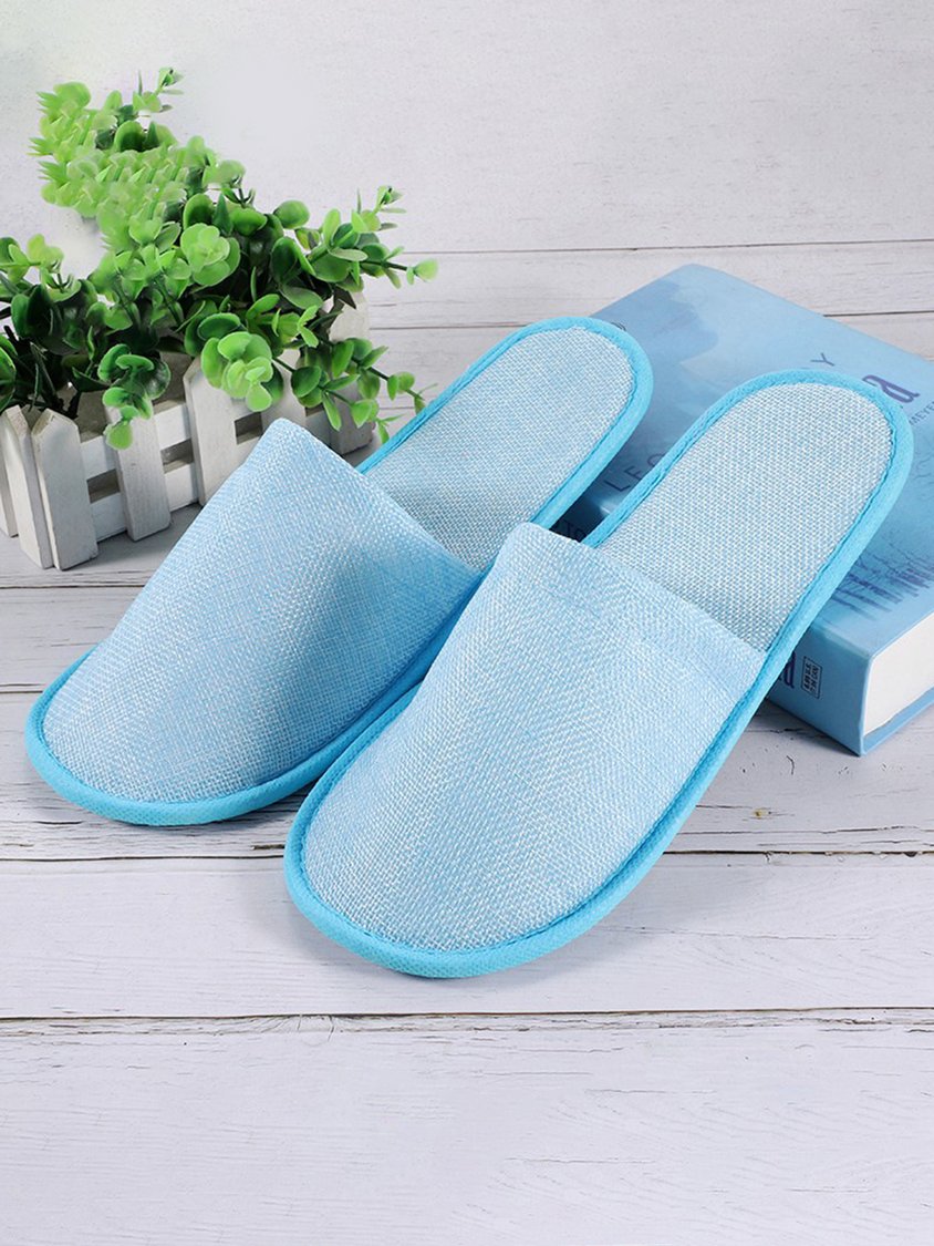 Vacation Travel Portable Disposable Linen Slippers QAS50