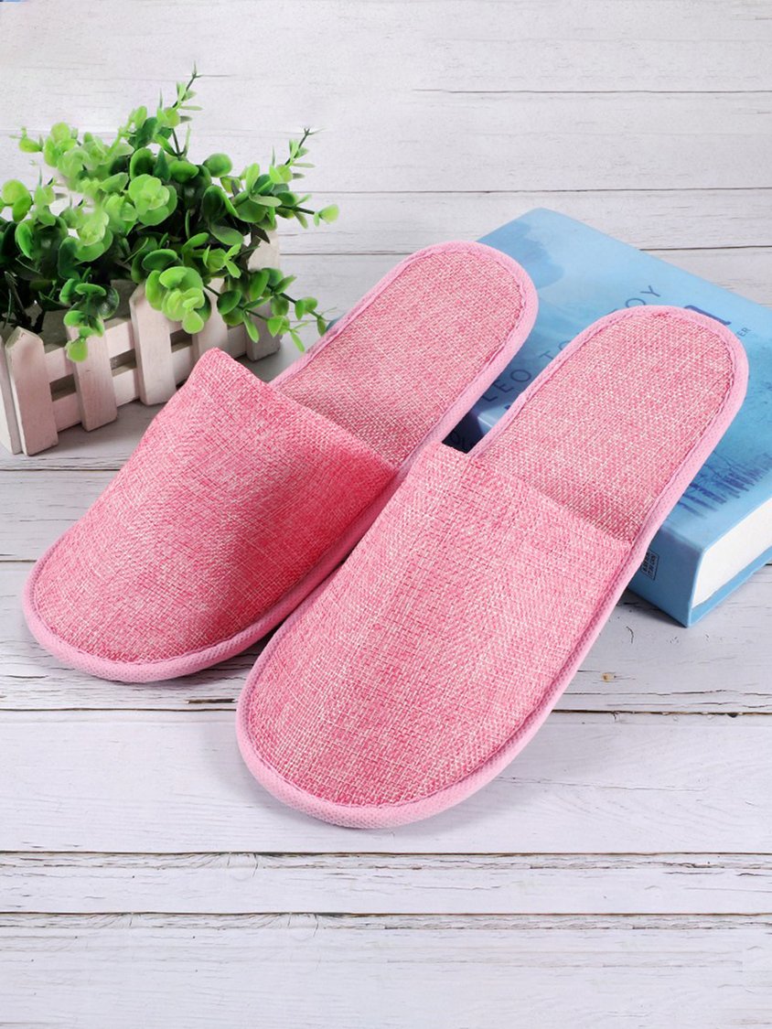 Vacation Travel Portable Disposable Linen Slippers QAS50