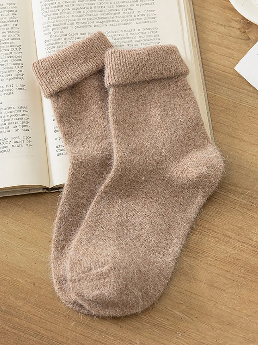 4 Pairs Women Winter Warm Wool Socks Ada Fashion