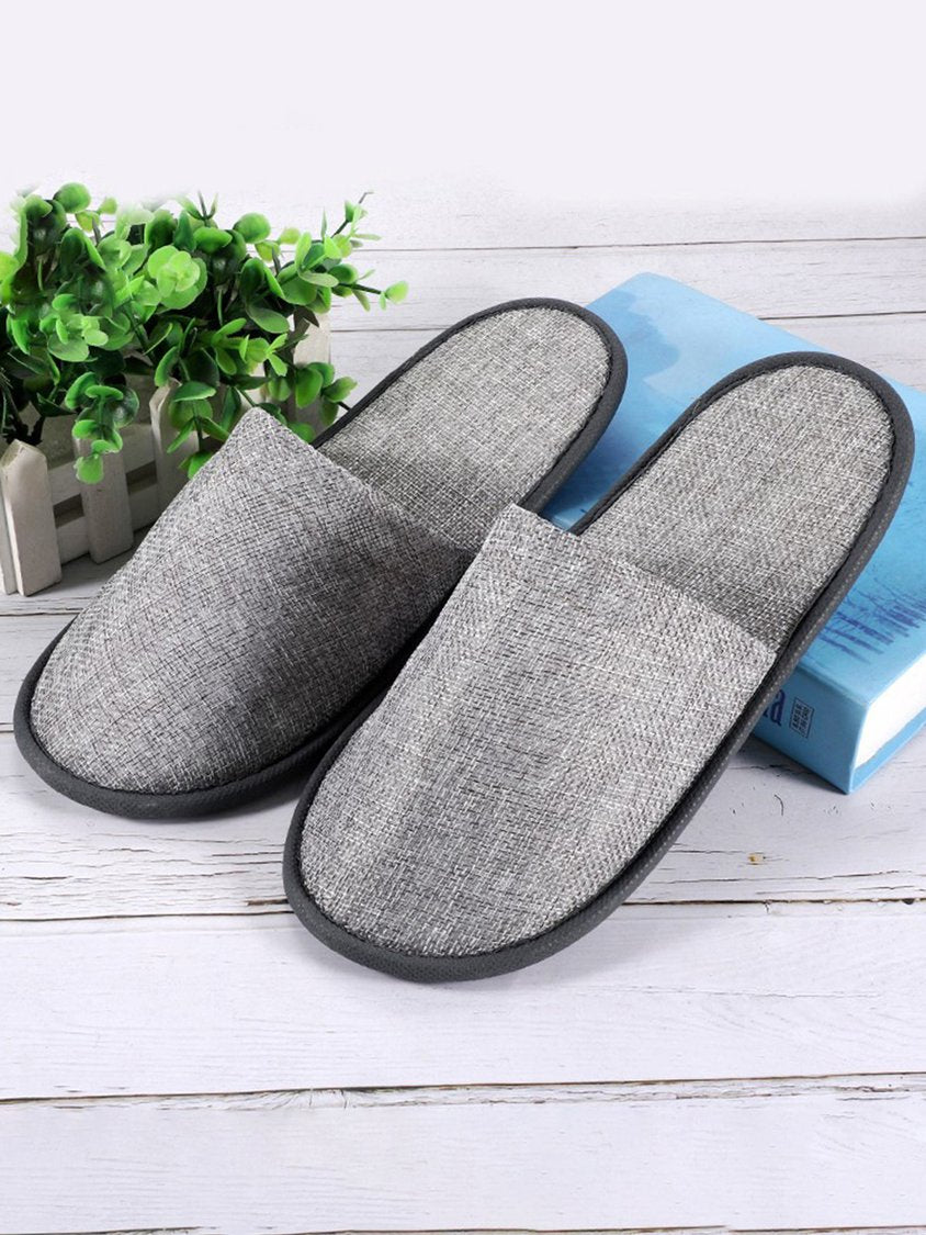 Vacation Travel Portable Disposable Linen Slippers QAS50