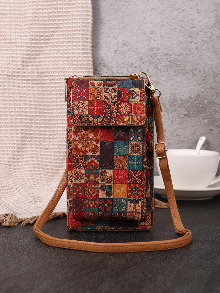 Bohemia Flower Multifunction Mobile Phone Bag Wallet Ada Fashion