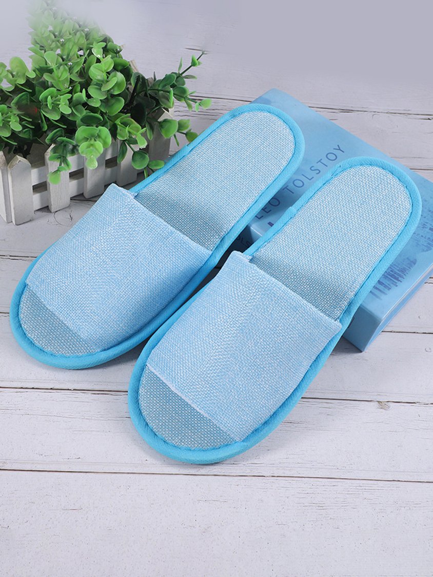 Vacation Travel Portable Disposable Linen Slippers QAS50