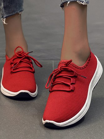 Lightweight Breathable Non-Slip Lace-Up Sneakers QAS30